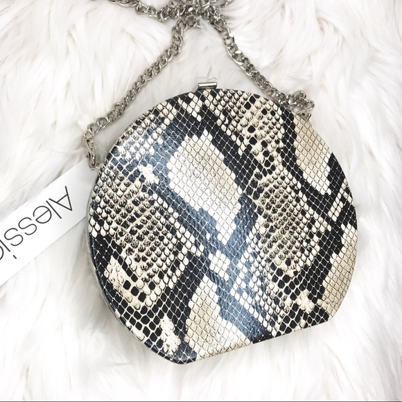 Alessia LAST CHANCE Python Circle Chain Crossbody - Picture 8 of 8